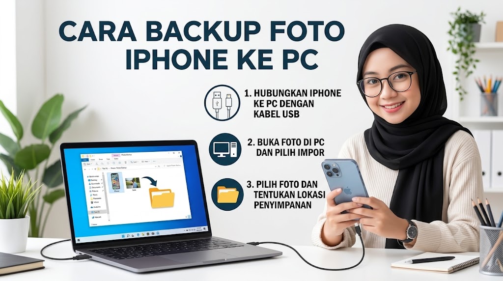 Cara Backup Foto iPhone ke PC