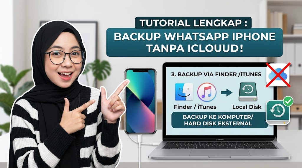 Cara Backup WhatsApp iPhone Tanpa iCloud
